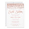 Modern Faux Rose Gold Glitter Sweet 16 Birthday