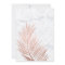 Modern faux rose gold palm tree marble wedding