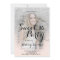 Modern faux silver glitter blush photo Sweet 16