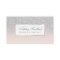 Modern faux silver glitter blush pink ombre makeup