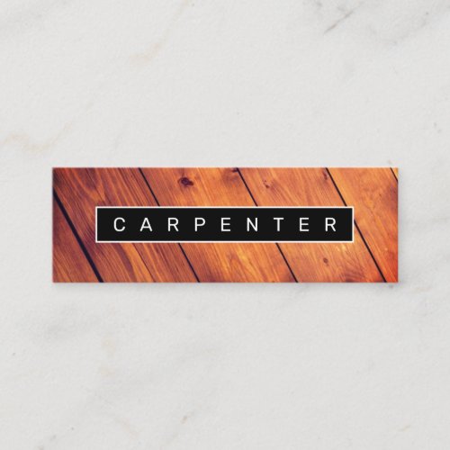 Modern faux woodwork frame mini business card