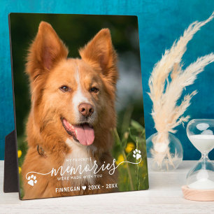 Modern Favorite Memories Personalized Pet Memorial Plaque