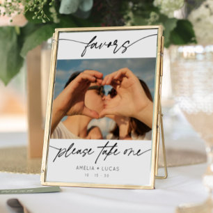 Modern Favors Calligraphy Script Photo  Poster