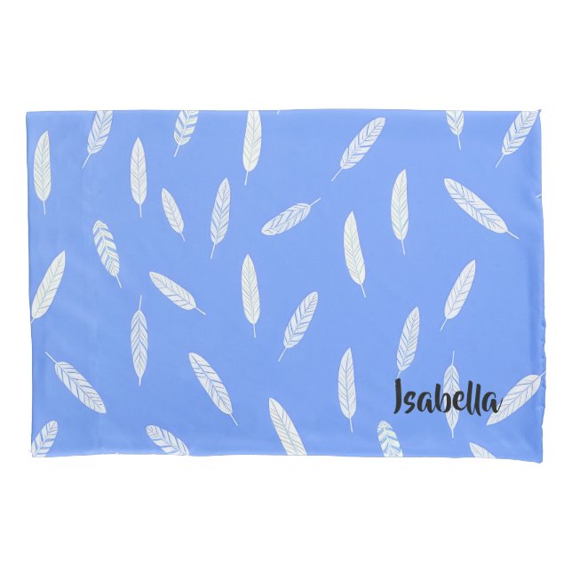 Modern Feathers Luxury Boho Collection Pillow Case (Front)