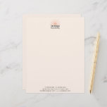 Modern Feminine Blush Pink Boho Sun Professional Letterhead<br><div class="desc">Are you looking for professional letterhead for your small business? Check out this Modern Feminine Blush Pink Boho Sun Professional Letterhead designed by The Small Business Shop. You can personalize this letterhead with your name and company info. The business card now has a blush pink and cream color scheme, but...</div>