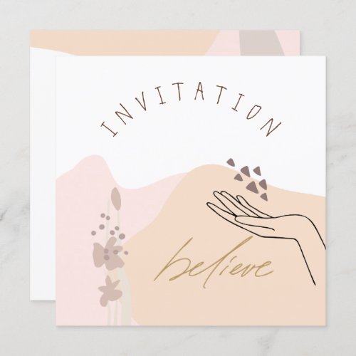 Modern Feminine Business Motivational Event Invitation