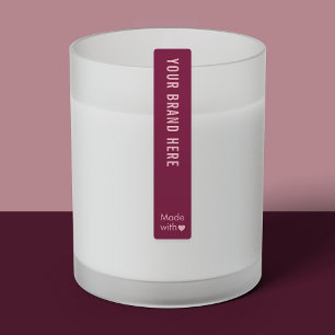 Modern Feminine Tamper Proof Skinny Waterproof Labels