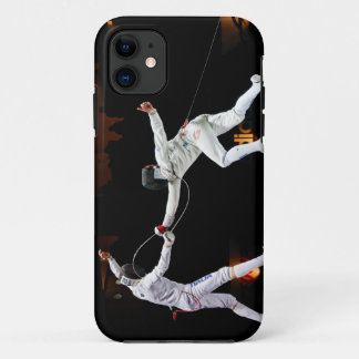 Modern Fencing Sword Fighting Dual iPhone 11 Case