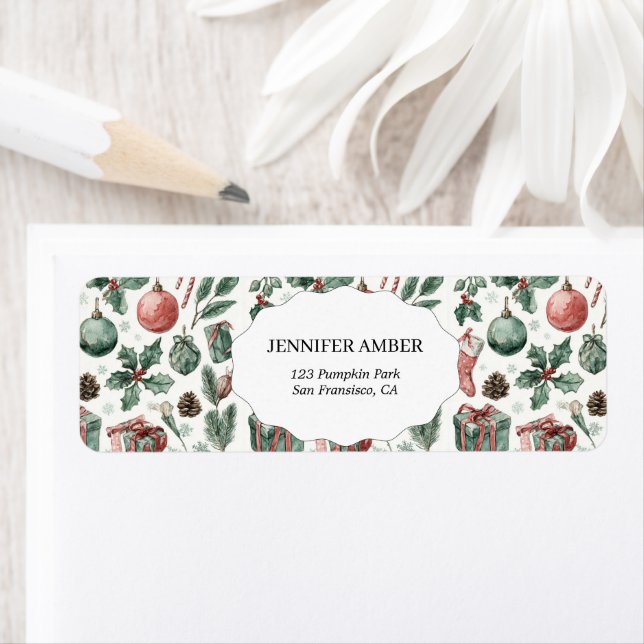 Modern Festive Holiday Simple Rustic Boho Label (Insitu)