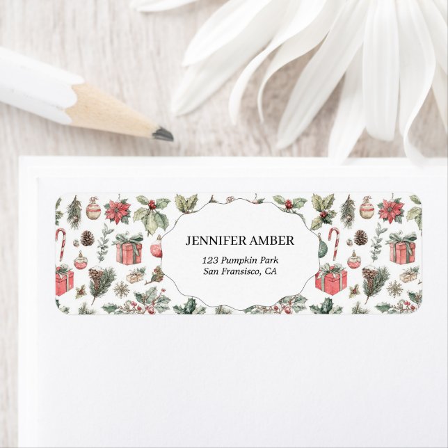 Modern Festive Holiday Simple Rustic Boho Label (Insitu)