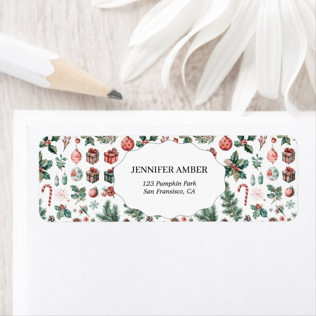 Modern Festive Holiday Simple Rustic Boho Label (Insitu)