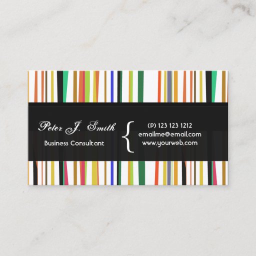 Customizable Charming Color Pop Versatile Design Business Card Template