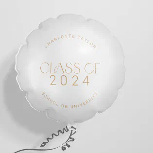 Modern Fete Gold Class of 2024 Graduation Balloon