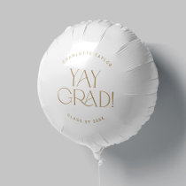Modern Fete | Gold Yay Grad Graduation Balloon
