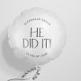 Modern Fete | Minimal He Did It Graduation Balloon