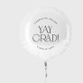 Modern Fete | Minimal Yay Grad Graduation Balloon