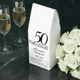 Modern Fifty and Fabulous Bold 50th Birthday Party Roasted Coffee