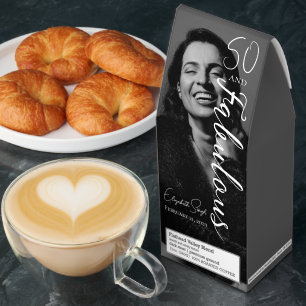 Modern Fifty and Fabulous Bold 50th Birthday Party Roasted Coffee