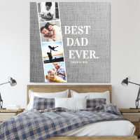 Modern Filmstrip Best Dad Ever Photo Collage