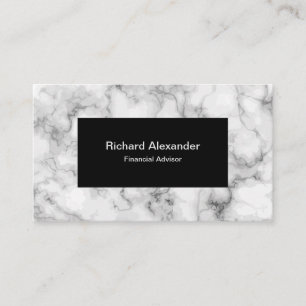 Modern Financial Advisor Business Card