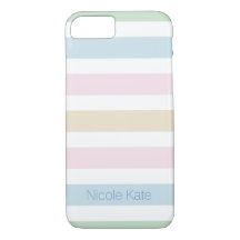 modern fine cool pastel color monogram