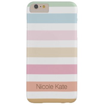 Modern Fine Pastel Color Monogram Barely There Iphone 6 Plus Case by Frankipeti at Zazzle