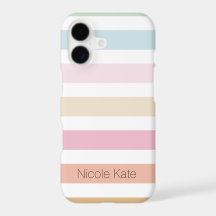 modern fine pastel color monogram