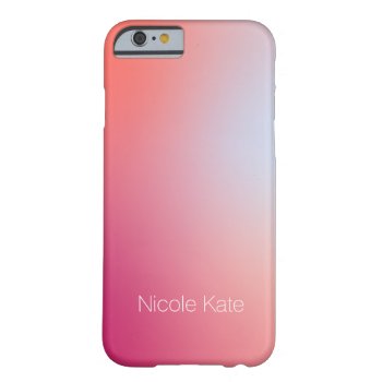 Modern Fine Pastel Color Pink Barely There Iphone 6 Case by Frankipeti at Zazzle