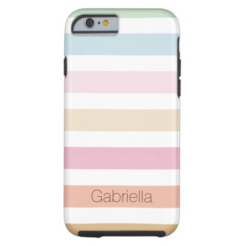 modern fine pastel colors tough iPhone 6 case