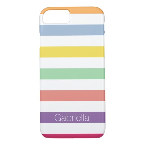 modern fine pastel summer colors iPhone 87 case