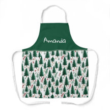 Modern Fir Forest Trees Pattern Custom Christmas