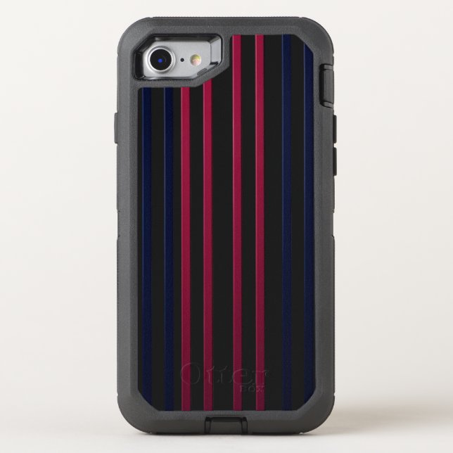 Modern Fire & Triple Stripe Bold OtterBox iPhone  (Back)