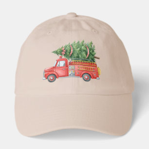 Modern Firefighter Christmas Fire Truck Hat