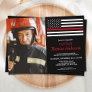 Modern Firefighter Retirement Party Custom Photo  Invitation