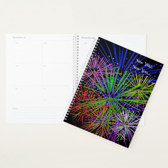 Modern Fireworks New Year Planner (Display)