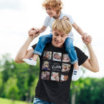 Modern | First Fathers Day | Photo Collage T-Shirt<br><div class="desc">Modern photo collage for all the first time dads this fathers day, with the template message which reads 'HAPPY 1ST FATHERS DAY DADDY WITH LOVE MOMMY & ROSIE'. Featuring 8 square photographs. easy to personalize and all completely editable for you to add your own message and who it is for....</div>