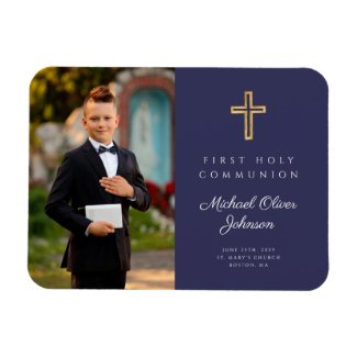 Modern First Holy Communion Boy Picture Photo