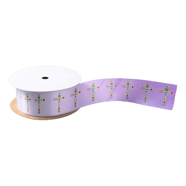 Modern First Holy Communion Cross Symbols - Ribbon (Spool)