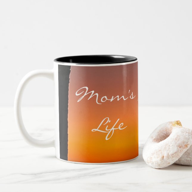 Modern First Mother’s Day Mug - Sunset (With Donut)