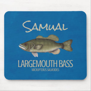 Modern Fishing Large Mouth Bass Simple Angler Mouse Pad