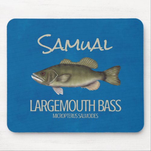 Modern Fishing Large Mouth Bass Simple Angler Mouse Pad