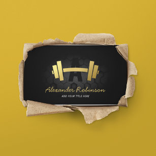 Modern Fitness Bodybuilding Business Card