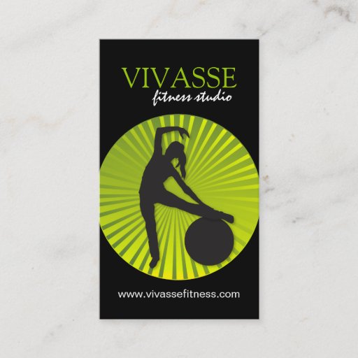 Customizable Modern Fitness Instructor Business Cards