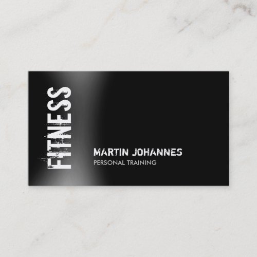 Modern Fitness Personal Trainer Business Card