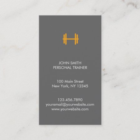 Modern Fitness/personal Trainer Business Card