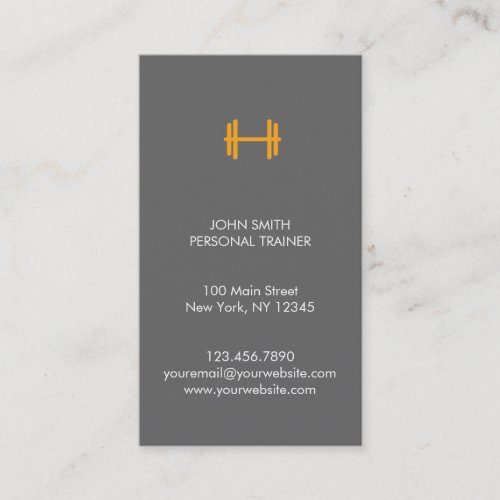Modern Fitness/Personal Trainer Business Card