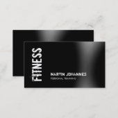 Modern Fitness Personal Trainer Business Card (Front/Back)