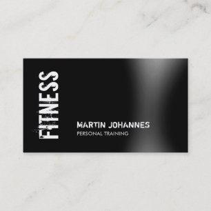 Modern Fitness Personal Trainer Business Card