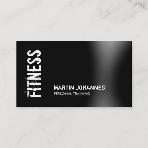 Modern Fitness Personal Trainer Business Card