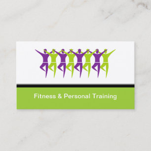 Modern Fitness & Personal Trainer Business Cards